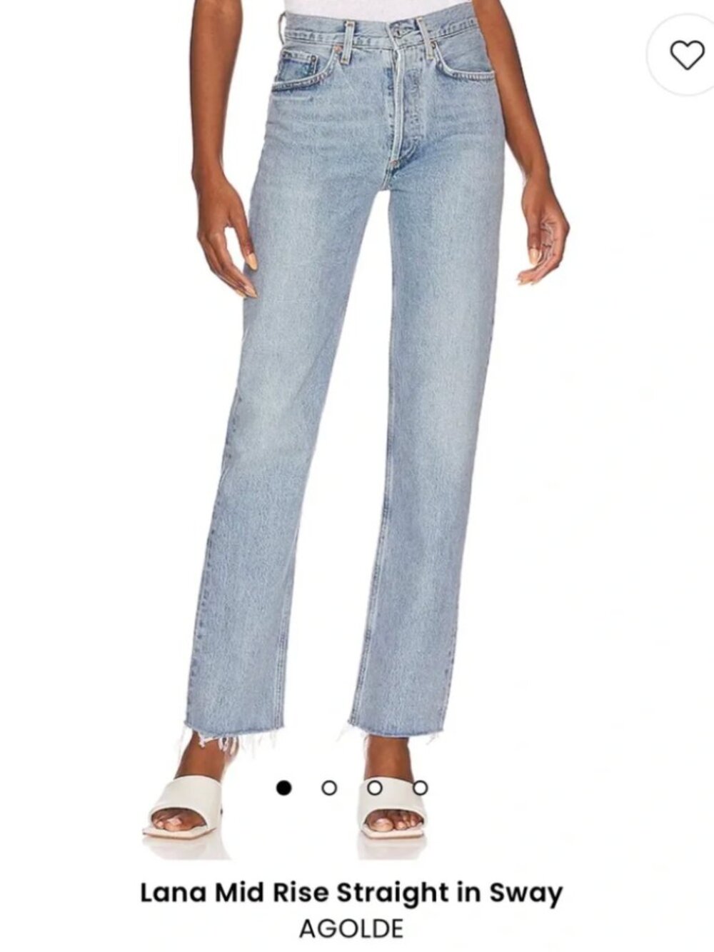 AGOLDE Mid Rise Lana Jean size 25